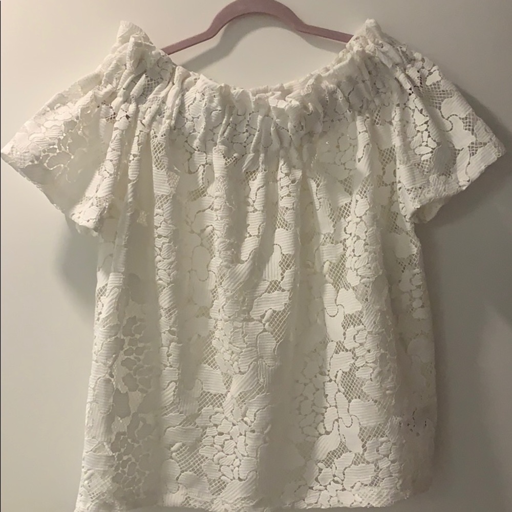 H&M Lace off the shoulder shirt